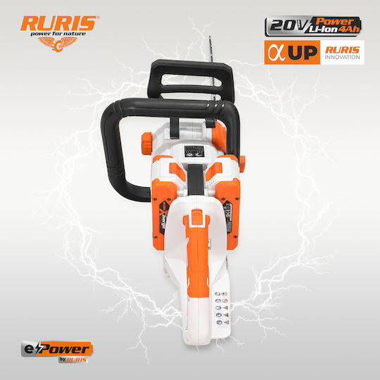 Ruris 2744e – Brushless Cordless Chainsaw 40v 400 Mm Bar 25 M S Without Battery Charger