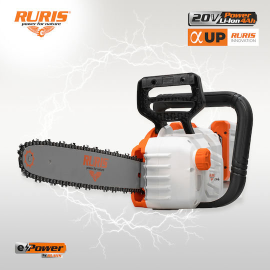 Ruris 2744e – Brushless Cordless Chainsaw 40v 400 Mm Bar 25 M S Without Battery Charger