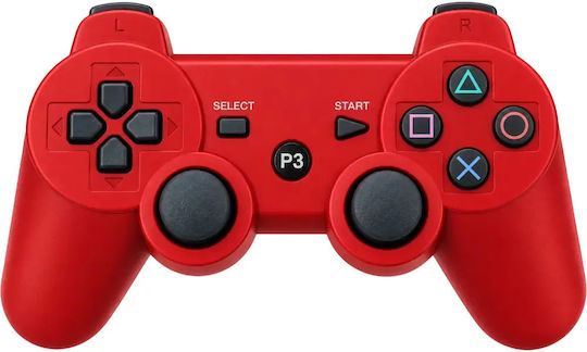 Doubleshock Ασύρματο Gamepad για PS3 Κόκκινο