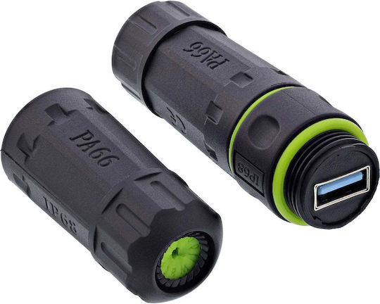 Inline Inline Usb-A Kabelverbinder Ip68 2x Usb-A Buchse Schirmung M20