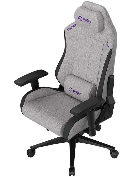 Lorgar Advanced CHA41 Текстилен Геймърски Стол с Регулируеми Подлакътници Сив