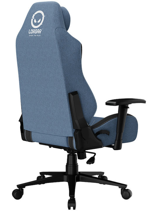 Lorgar Advanced CHA41 Υφασμάτινη Καρέκλα Gaming με Ρυθμιζόμενα Μπράτσα Μπλε
