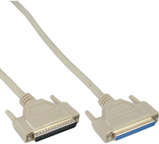 Inline Inline Serial Extension Cable 37-pin Db37 Male To Female 1:1 Grey 3minline Serial Extension Cable 37-pin Db37 Male To Female 1:1 Grey 5m