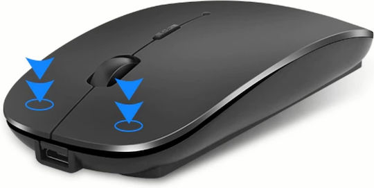 Kabelloses Ergonomisches Bluetooth Mäuse Schwarze