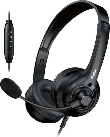 Genius HS-235U On Ear Multimedia Ακουστικά με μικρόφωνο και σύνδεση USB-A / USB-C