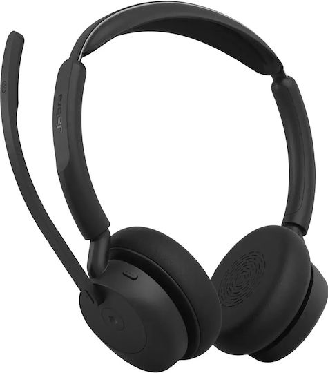 Evolve3 45 Stereo Link 390a MS Stand Wireless On Ear Multimedia Headsets with Microphone and Bluetooth Connectivity
