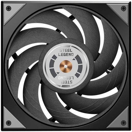 ASRock Steel Legend Dark 360 LCD Water Cooling System AIO CPU with 3 Fans 120mm and RGB Lighting