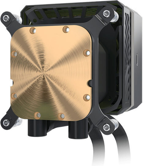 ASRock Steel Legend Dark 360 LCD Water Cooling System AIO CPU with 3 Fans 120mm and RGB Lighting