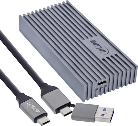 Aptel Hard Drive Case for M.2 SATA III NVME with Thunderbolt SATA USB 3.2 Type-C Connection