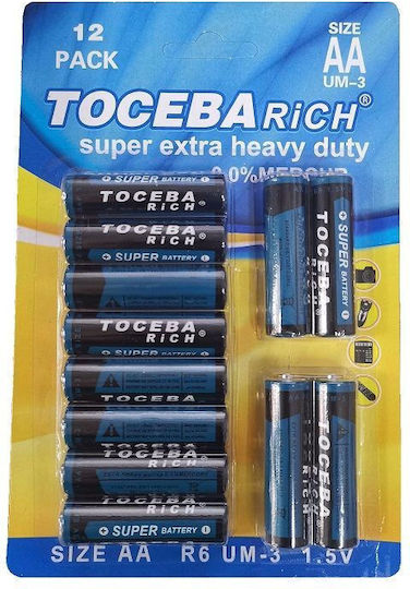 Цинкова батерия Цинк AA 1.5V 12бр