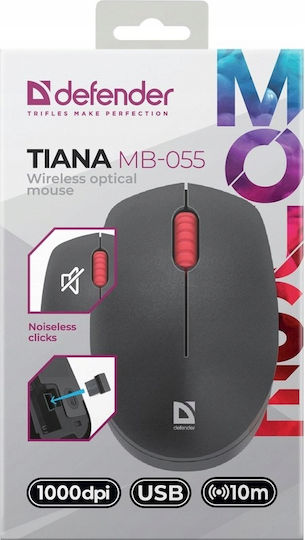 Defender Tiana MB-055 Kabellose Ergonomische Maus Schwarz