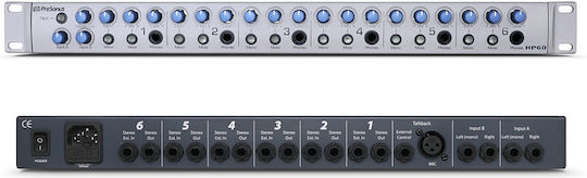 Presonus HP60 Аналогов Усилвател за Слушалки Стелаж 6 Канала с Jack 6.3mm