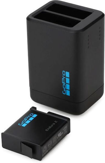 Dual Charger + Gopro Enduro 2 Battery Black