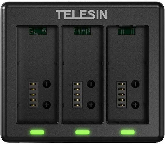 Triple Battery Charger Telesin S0-bcg-12-tgp Compatible Gopro Hero 13