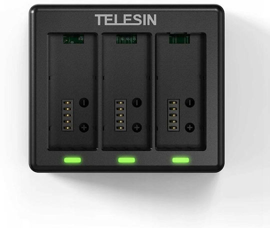 Triple Battery Charger Telesin S0-bcg-12-tgp Compatible Gopro Hero 13