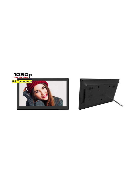 Braun Phototechnik Digiframe 1361 Digitaler Bilderrahmen LED 13.3" Auflösung 1920x1080 Schwarz 21262
