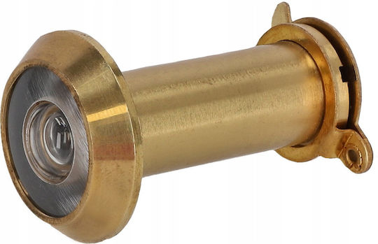 Lob Vizor Ø14mm pentru Ușă cu Grosimea de 35-60mm, Unghi de Vizualizare de 180°, Auriu