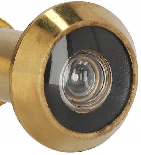 Lob Vizor Ø14mm pentru Ușă cu Grosimea de 35-60mm, Unghi de Vizualizare de 180°, Auriu