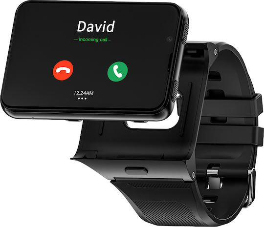 Appllp Max Aluminium-Smartwatch mit SIM und Herzfrequenzmesser (Schwarz - Groß)