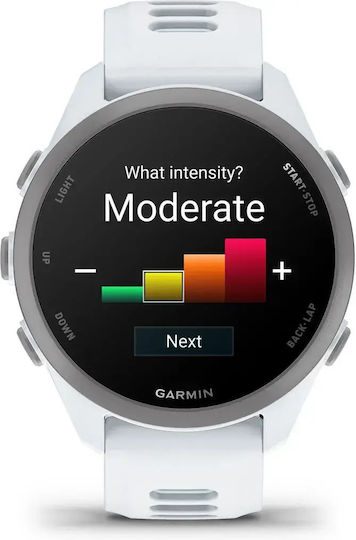 Garmin Forerunner 170 Music 43 mm Smartwatch Rezistent la Apă cu Monitorizare a Ritmului Cardiac (Whitestone Cloud Blue)