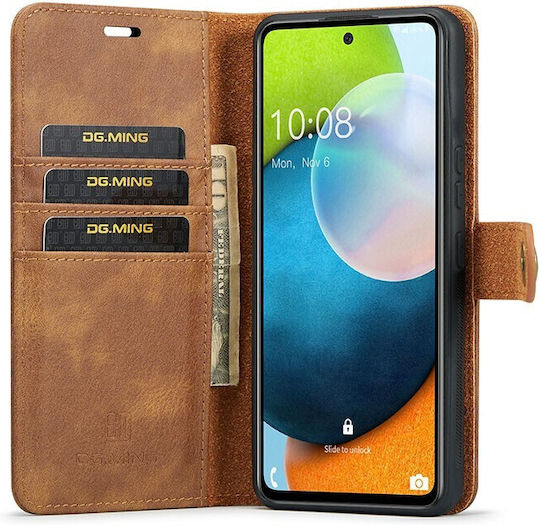 Crazy Horse Калъф Портмоне Кафяв За Samsung Galaxy A53 5G