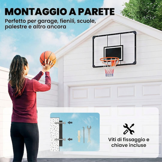 Sportnow Basketball Hoop with Backboard 113 x 73cm and Net