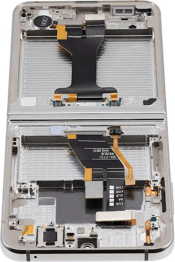 Inner Oled Assembly Frame Samsung Galaxy Z Flip 5 5g Us & International Service Pack Cream