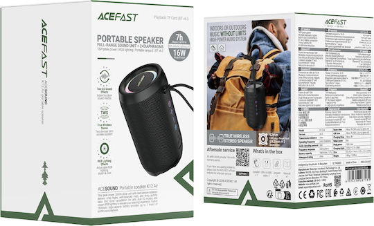 Acefast K12 Air Bluetooth колона 16W Черна