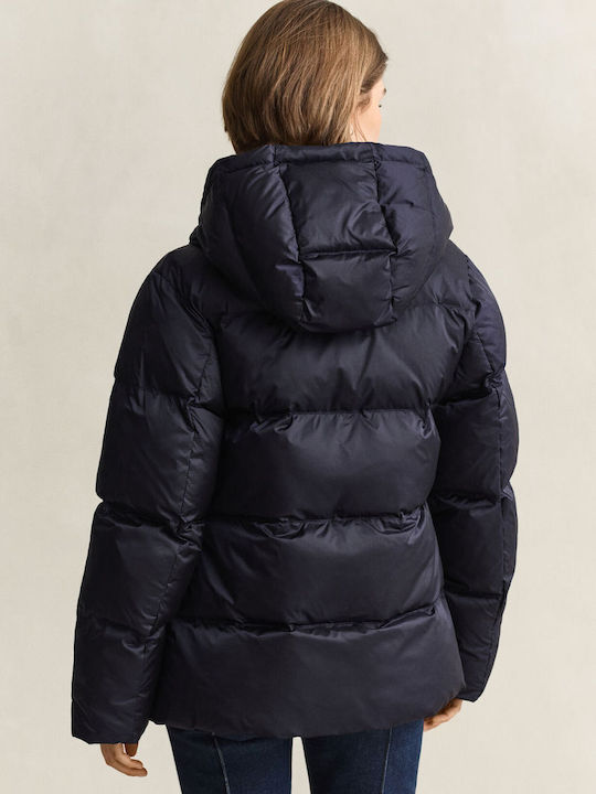 Women's Waterproof Puffer Jacket for Winter Dark Blue
