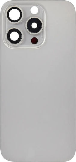 Back Glass W Magsafe Magnet Iphone 15 Pro No Logo Aftermarket Natural Titanium