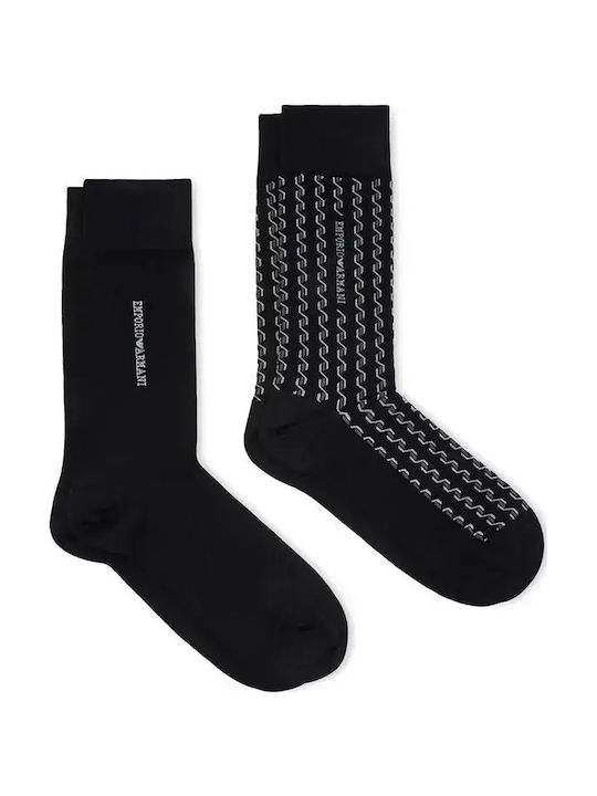 Emporio Armani Herren-Socken Schwarz 2er-Pack