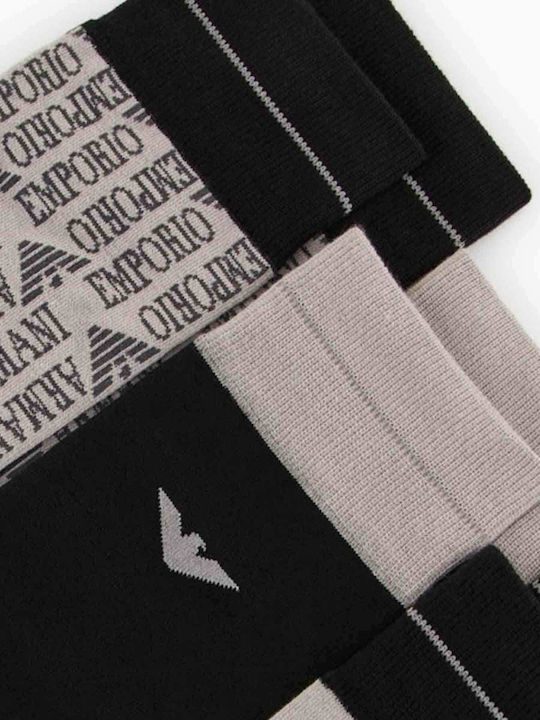 Emporio Armani Herren Socken Grigio Ea-gr Ea-nero 3Pack Emporio Armani Herren Socken Grigio Ea-gr Ea-nero 3Pack