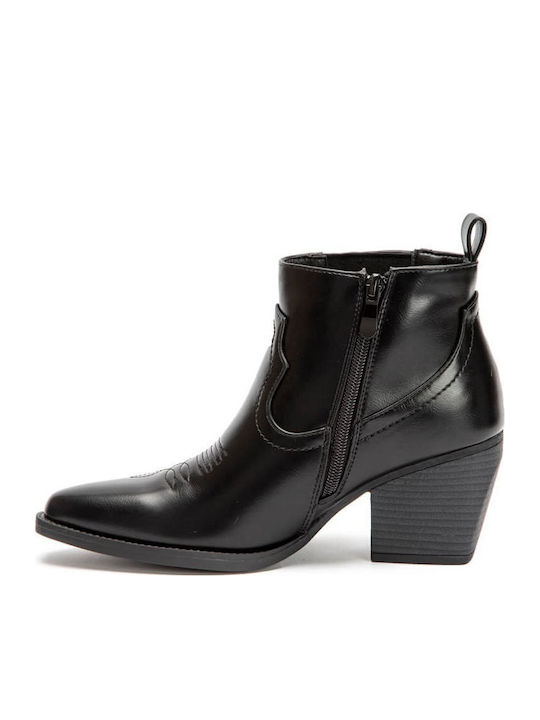 Ghete Dama Cowboy cu Toc Mediu Negre