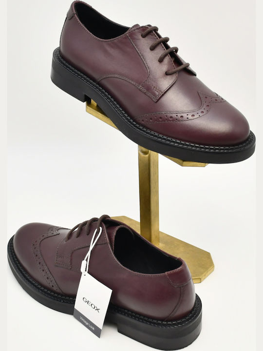 Serilda Damen Lederstiefeletten in Bordeaux