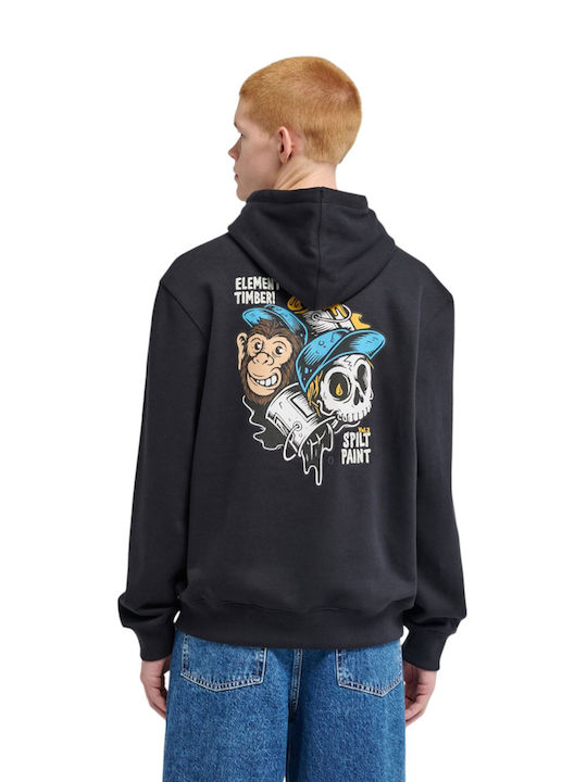 Element Timber Sweatshirt Black mit Kapuze