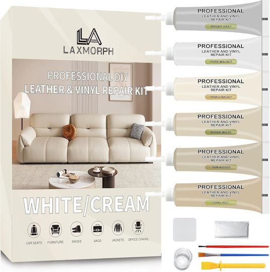 Laxmorph Set Complet pentru Repararea Pielii și Vinilului cu Pastă Lichidă cu Uscare Rapidă Bej