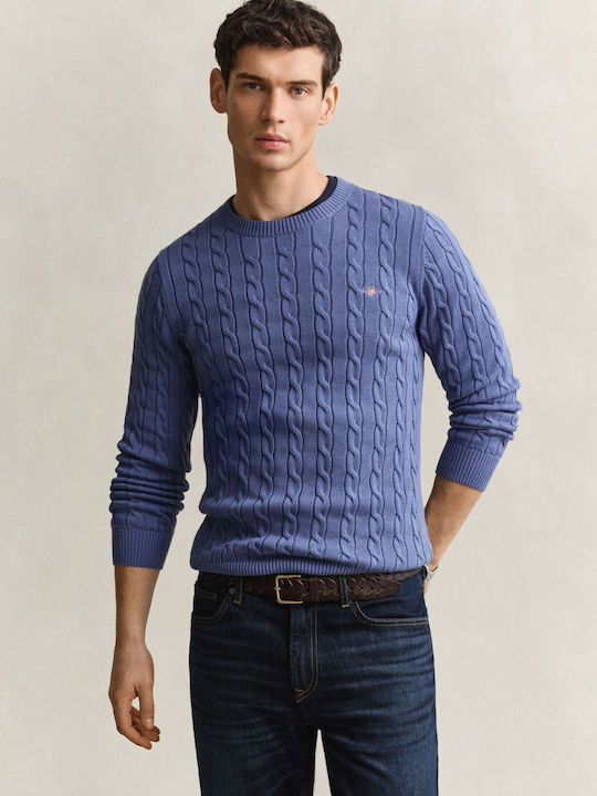 Long-Sleeve Light Blue Sweater