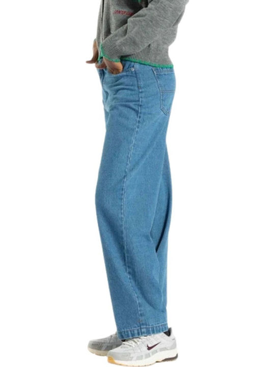 Damen Stoffhose Hellblau