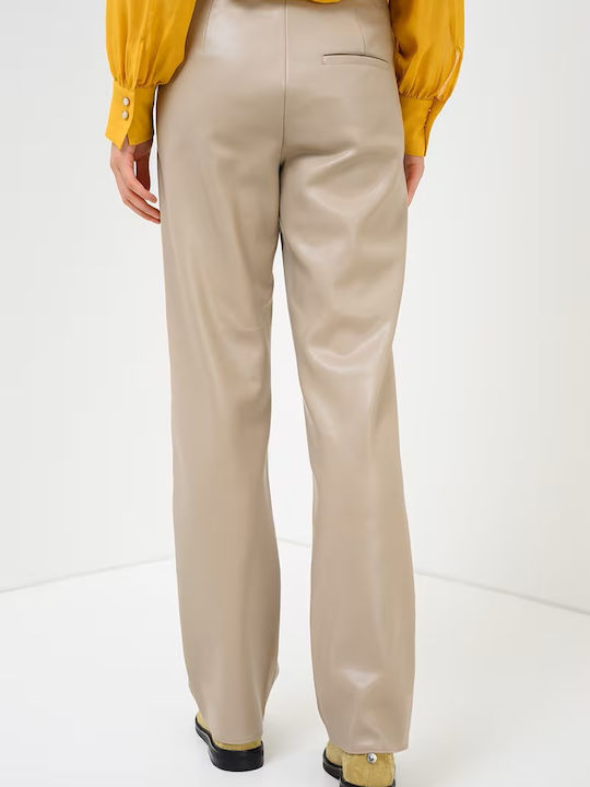 Damen-Stoffhose Turtledove / Beige