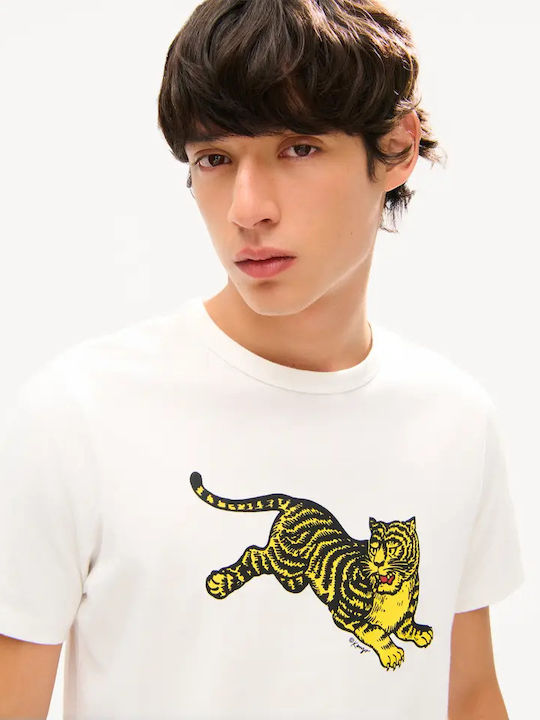 T-Shirt Jumping Tiger Offwhite