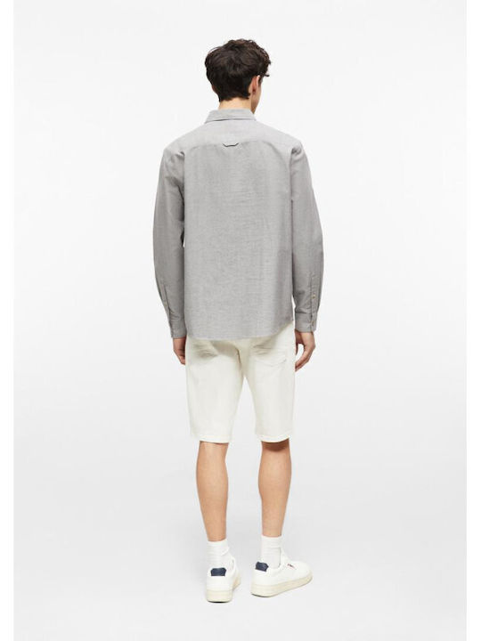 Long-Sleeve Shirt in Regular Fit Grey