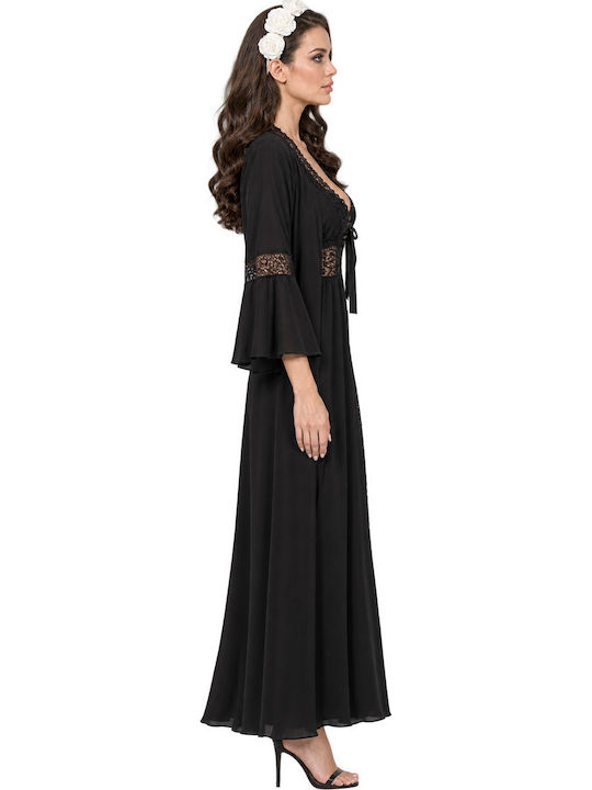 Miss Rosy Winter Women's Black Pyjama Set