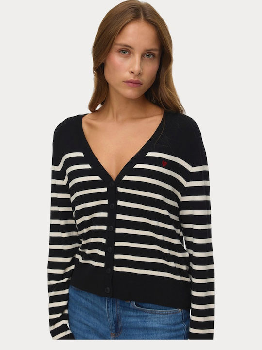 Women's Cardigan with Buttons Black