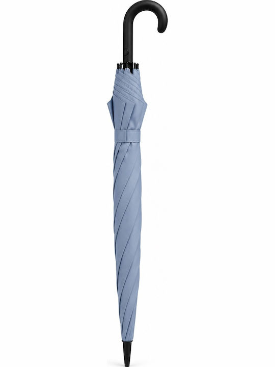 Rain Umbrelă de Ploaie Rezistentă la Vânt, Automată, cu Baston, Gri