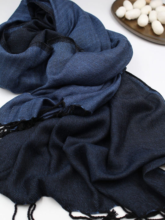 Women's Black Silk Scarf