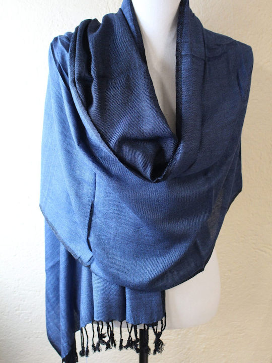 Women's Black Silk Scarf