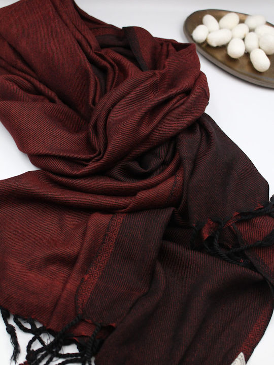 Women's Black Silk Scarf