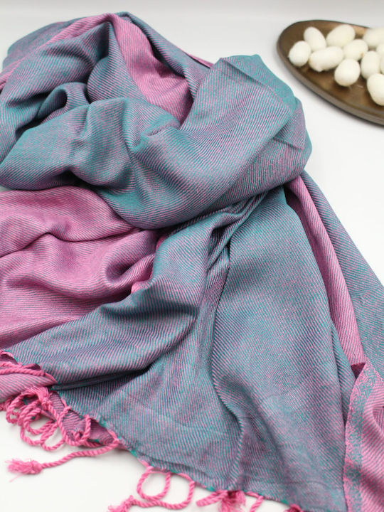 Women's Silk Scarf Pink