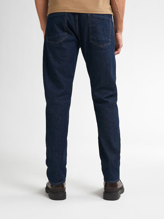 Ανδρικό Παντελόνι Τζιν Straight Dark Blue