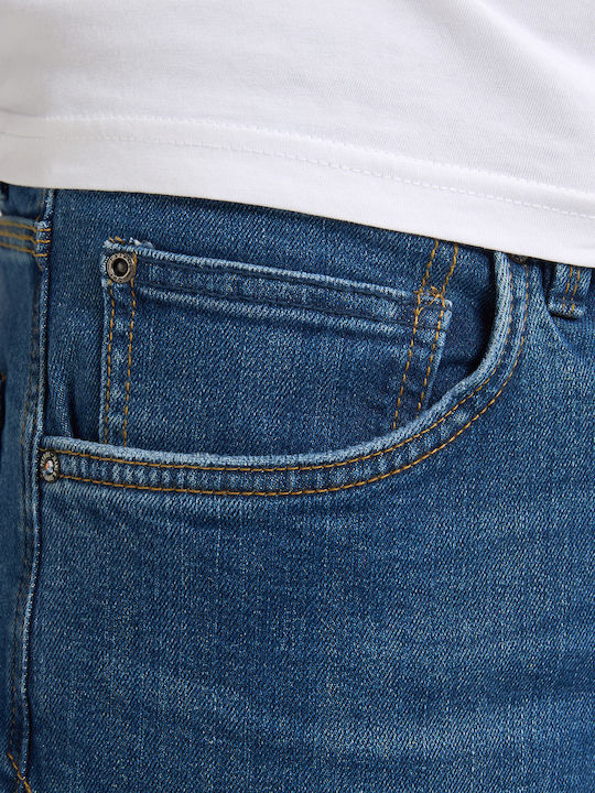 Blugi Bărbați Regular Straight Fit Albaștri
